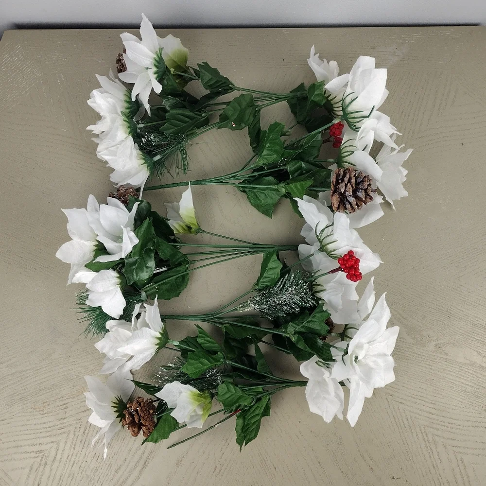 Elegant White and Wintry Floral Arrangement